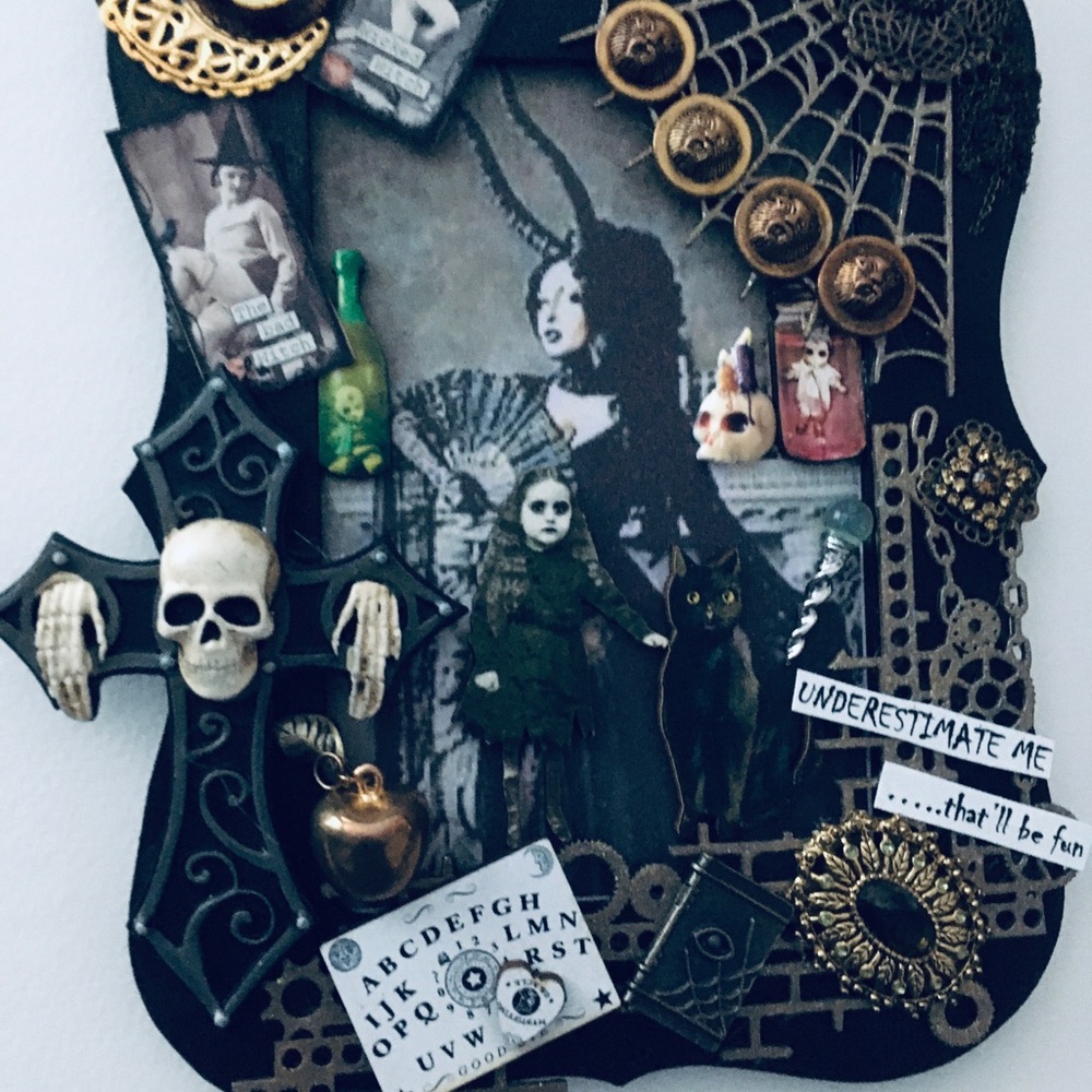 Hand made 4x6 mixed media art
